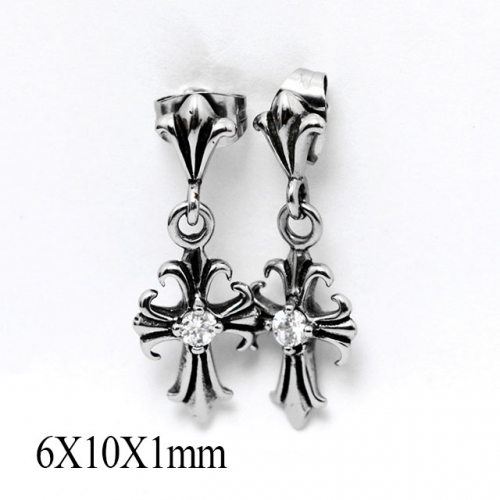 BC Wholesale Stud Earrings Stainless Steel 316L Popular Earrings NO.#SJ55EWB0382