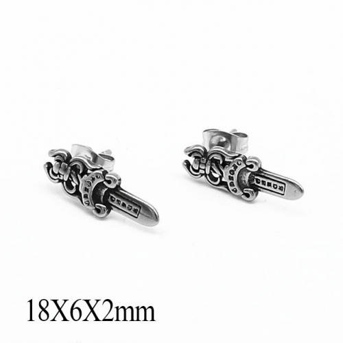 BC Wholesale Stud Earrings Stainless Steel 316L Popular Earrings NO.#SJ55E0823