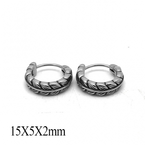 BC Wholesale Huggie Hoop Earrings Stainless Steel 316L Jewelry Earrings NO.#SJ55E1201