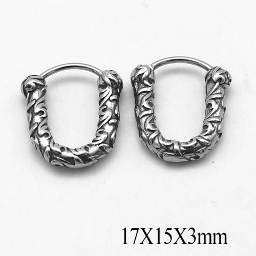 BC Wholesale Huggie Hoop Earrings Stainless Steel 316L Jewelry Earrings NO.#SJ55E1131