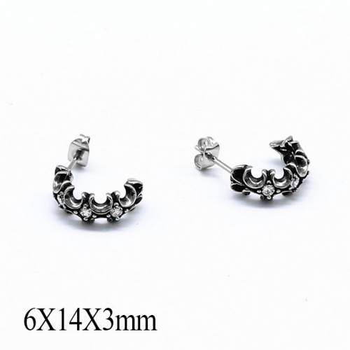 BC Wholesale Stud Earrings Stainless Steel 316L Popular Earrings NO.#SJ55EWB0640