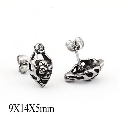 BC Wholesale Stud Earrings Stainless Steel 316L Popular Earrings NO.#SJ55E0083