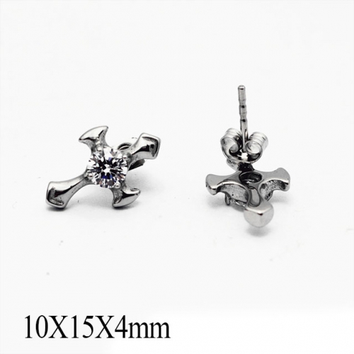 BC Wholesale Stud Earrings Stainless Steel 316L Popular Earrings NO.#SJ55EWB0102