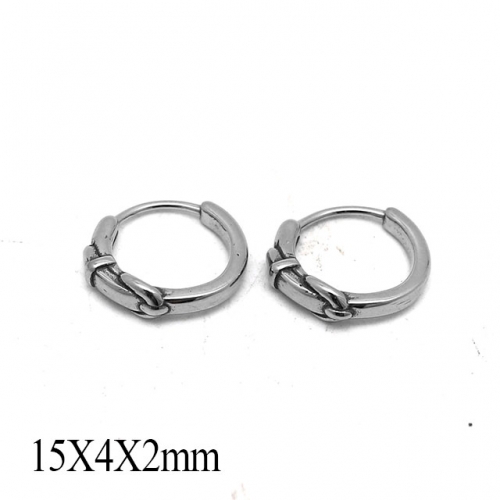 BC Wholesale Huggie Hoop Earrings Stainless Steel 316L Jewelry Earrings NO.#SJ55E1213