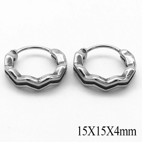 BC Wholesale Huggie Hoop Earrings Stainless Steel 316L Jewelry Earrings NO.#SJ55E1021