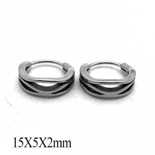 BC Wholesale Huggie Hoop Earrings Stainless Steel 316L Jewelry Earrings NO.#SJ55E1207