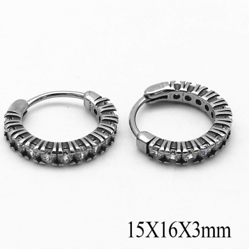 BC Wholesale Huggie Hoop Earrings Stainless Steel 316L Jewelry Earrings NO.#SJ55EWB1044