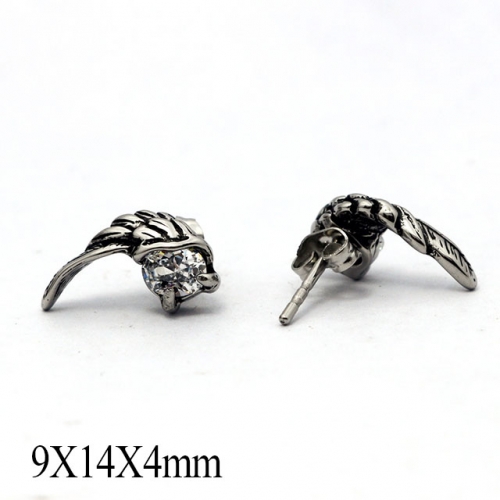 BC Wholesale Stud Earrings Stainless Steel 316L Popular Earrings NO.#SJ55EWB0175