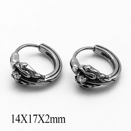 BC Wholesale Huggie Hoop Earrings Stainless Steel 316L Jewelry Earrings NO.#SJ55E1334