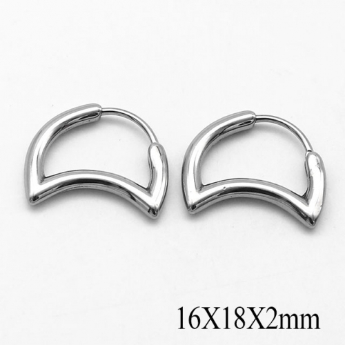 BC Wholesale Huggie Hoop Earrings Stainless Steel 316L Jewelry Earrings NO.#SJ55E1267