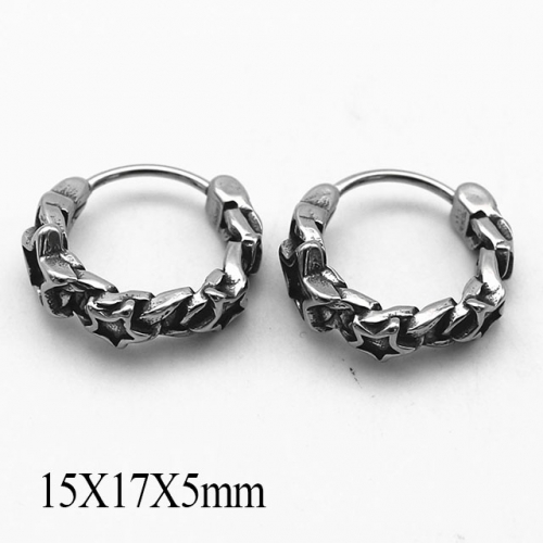 BC Wholesale Huggie Hoop Earrings Stainless Steel 316L Jewelry Earrings NO.#SJ55E1142