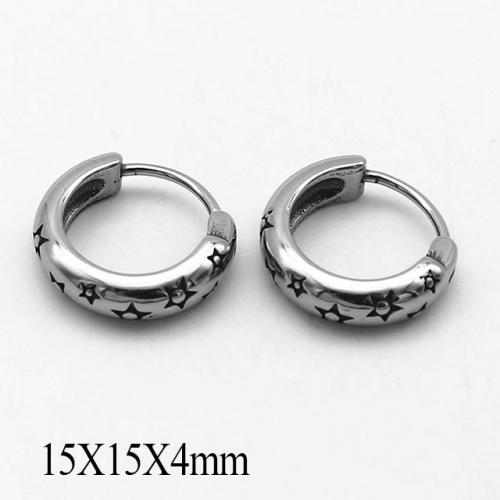 BC Wholesale Huggie Hoop Earrings Stainless Steel 316L Jewelry Earrings NO.#SJ55E1146