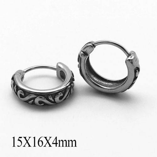 BC Wholesale Huggie Hoop Earrings Stainless Steel 316L Jewelry Earrings NO.#SJ55E1143