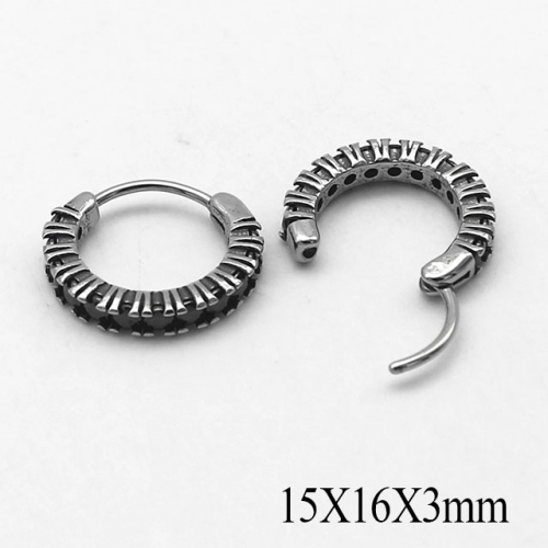 BC Wholesale Huggie Hoop Earrings Stainless Steel 316L Jewelry Earrings NO.#SJ55EBA1044