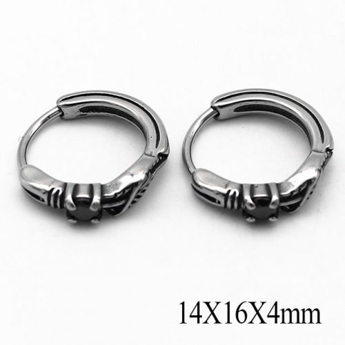 BC Wholesale Huggie Hoop Earrings Stainless Steel 316L Jewelry Earrings NO.#SJ55E1317