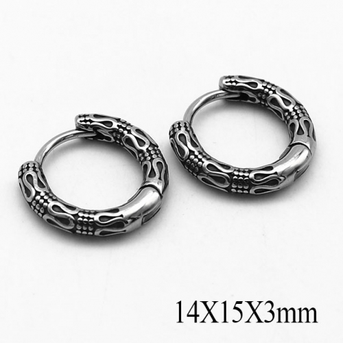 BC Wholesale Huggie Hoop Earrings Stainless Steel 316L Jewelry Earrings NO.#SJ55E1258