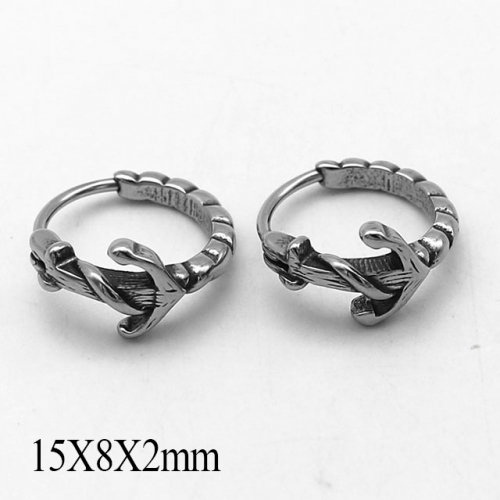 BC Wholesale Huggie Hoop Earrings Stainless Steel 316L Jewelry Earrings NO.#SJ55E1232