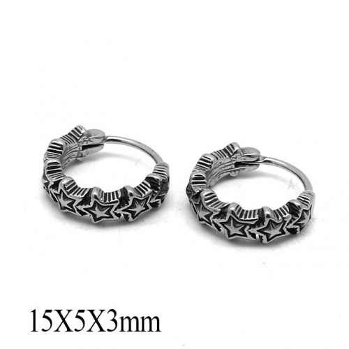 BC Wholesale Huggie Hoop Earrings Stainless Steel 316L Jewelry Earrings NO.#SJ55E1216