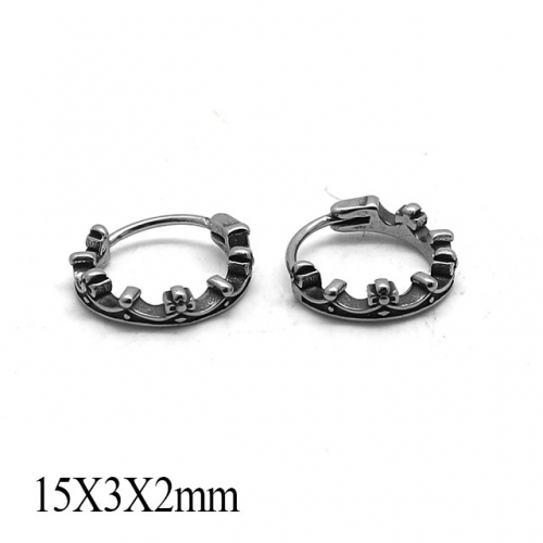 BC Wholesale Huggie Hoop Earrings Stainless Steel 316L Jewelry Earrings NO.#SJ55E1210