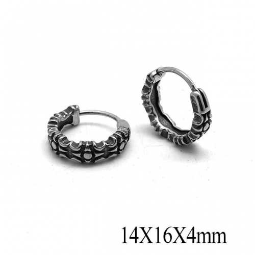 BC Wholesale Huggie Hoop Earrings Stainless Steel 316L Jewelry Earrings NO.#SJ55E0001