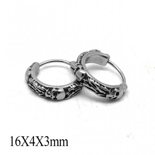 BC Wholesale Huggie Hoop Earrings Stainless Steel 316L Jewelry Earrings NO.#SJ55E1215