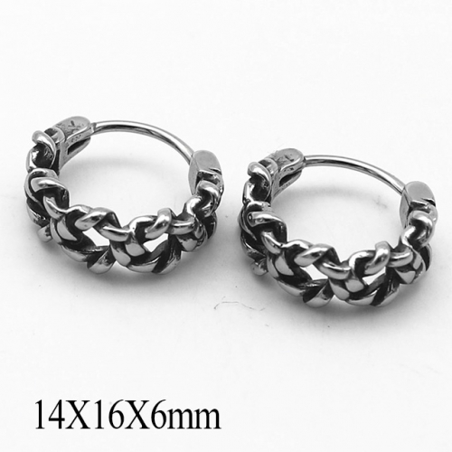 BC Wholesale Huggie Hoop Earrings Stainless Steel 316L Jewelry Earrings NO.#SJ55E1176