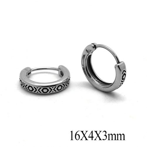 BC Wholesale Huggie Hoop Earrings Stainless Steel 316L Jewelry Earrings NO.#SJ55E1155