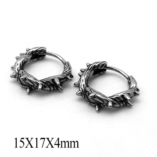 BC Wholesale Huggie Hoop Earrings Stainless Steel 316L Jewelry Earrings NO.#SJ55E1248