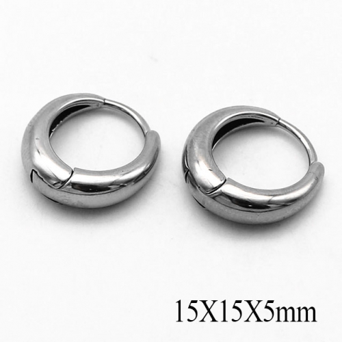BC Wholesale Huggie Hoop Earrings Stainless Steel 316L Jewelry Earrings NO.#SJ55E1243