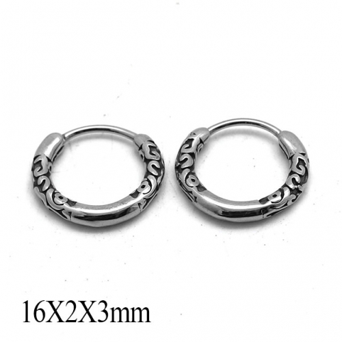 BC Wholesale Huggie Hoop Earrings Stainless Steel 316L Jewelry Earrings NO.#SJ55E1117