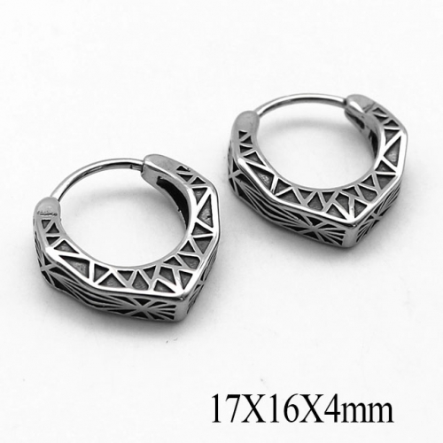 BC Wholesale Huggie Hoop Earrings Stainless Steel 316L Jewelry Earrings NO.#SJ55E1073