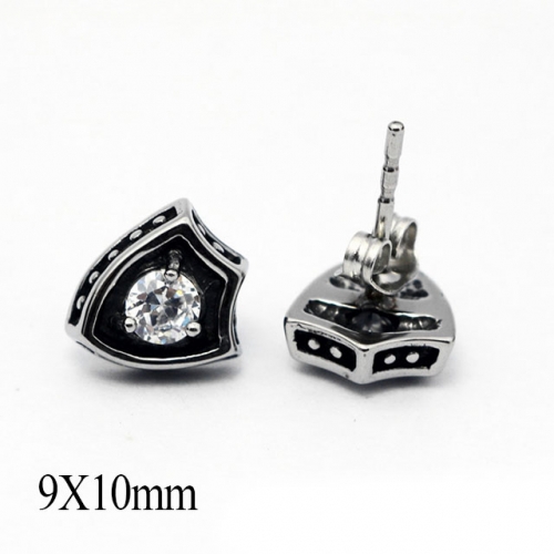 BC Wholesale Stud Earrings Stainless Steel 316L Popular Earrings NO.#SJ55EWB0606