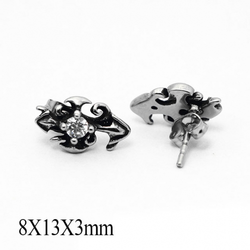 BC Wholesale Stud Earrings Stainless Steel 316L Popular Earrings NO.#SJ55EWB0558