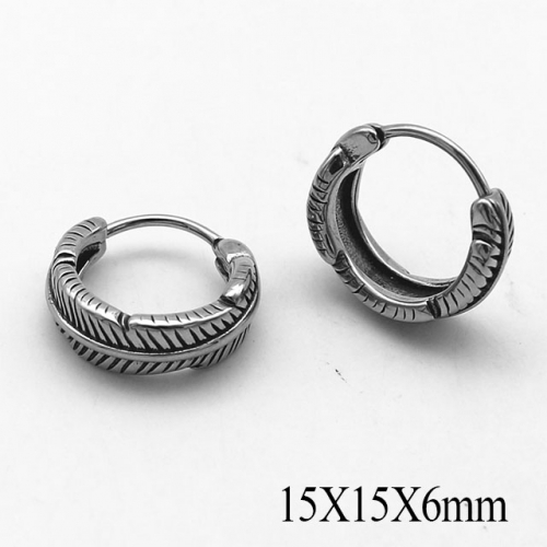 BC Wholesale Huggie Hoop Earrings Stainless Steel 316L Jewelry Earrings NO.#SJ55E1048