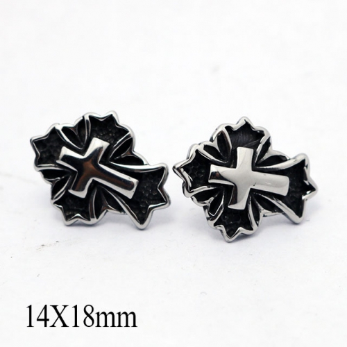 BC Wholesale Stud Earrings Stainless Steel 316L Popular Earrings NO.#SJ55E0646