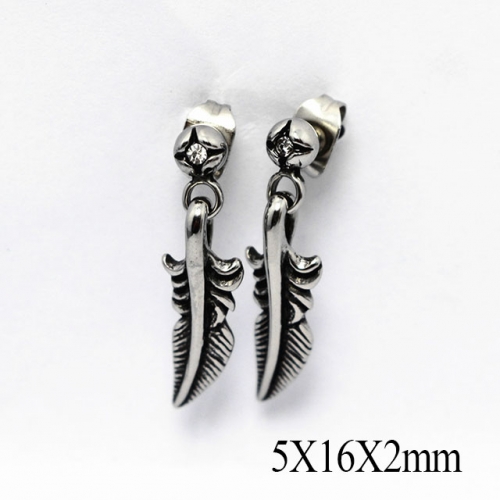 BC Wholesale Stud Earrings Stainless Steel 316L Popular Earrings NO.#SJ55EWB0429