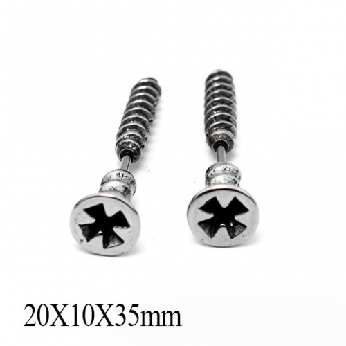 BC Wholesale Stud Earrings Stainless Steel 316L Popular Earrings NO.#SJ55E0603