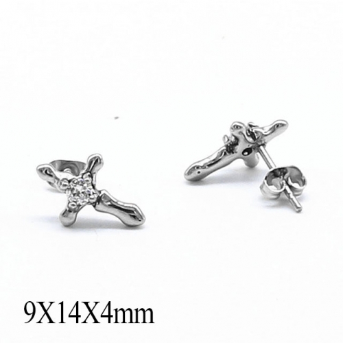 BC Wholesale Stud Earrings Stainless Steel 316L Popular Earrings NO.#SJ55EWB0574