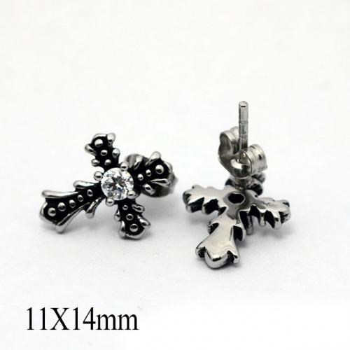 BC Wholesale Stud Earrings Stainless Steel 316L Popular Earrings NO.#SJ55EWB0593