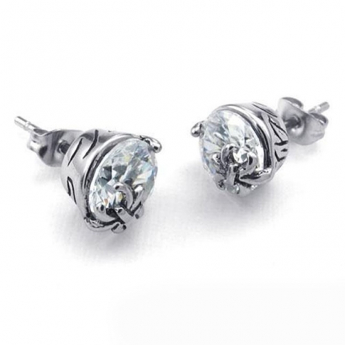 BC Wholesale Stud Earrings Stainless Steel 316L Popular Earrings NO.#SJ55EWA224SL