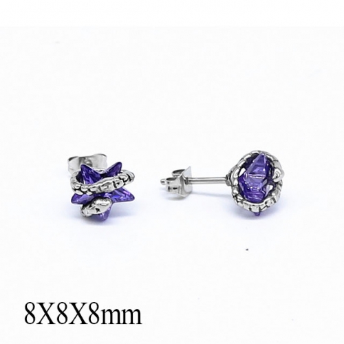 BC Wholesale Stud Earrings Stainless Steel 316L Popular Earrings NO.#SJ55EPC0137