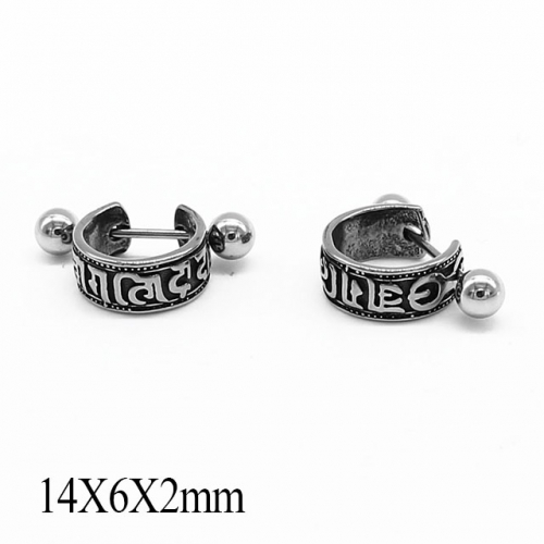 BC Wholesale Stud Earrings Stainless Steel 316L Popular Earrings NO.#SJ55E0839