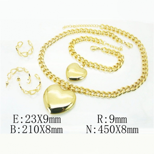 BC Wholesale Jewelry Sets Stainless Steel 316L Jewelry Sets NO.#BC50S0105JQQ