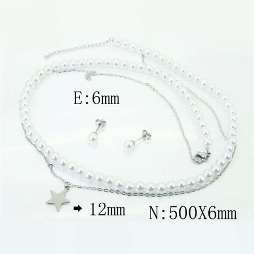BC Wholesale Jewelry Sets Stainless Steel 316L Jewelry Sets NO.#BC59S2077HKB