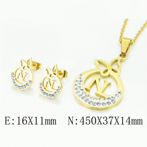 BC Wholesale Jewelry Sets Stainless Steel 316L Jewelry Sets NO.#BC52S0037HJE