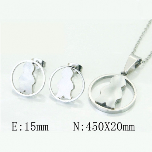 BC Wholesale Jewelry Sets Stainless Steel 316L Jewelry Sets NO.#BC52S0034HHS