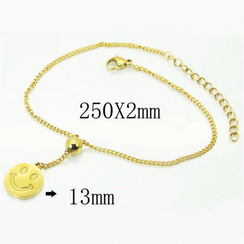 BC Wholesale Jewelry Stainless Steel 316L Anklets or Bracelets NO.#BC43B0090KLA