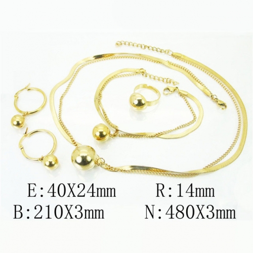 BC Wholesale Jewelry Sets Stainless Steel 316L Jewelry Sets NO.#BC50S0130JVV