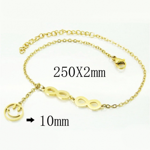 BC Wholesale Jewelry Stainless Steel 316L Anklets or Bracelets NO.#BC43B0089KLE