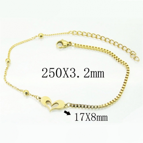 BC Wholesale Jewelry Stainless Steel 316L Anklets or Bracelets NO.#BC43B0079KL